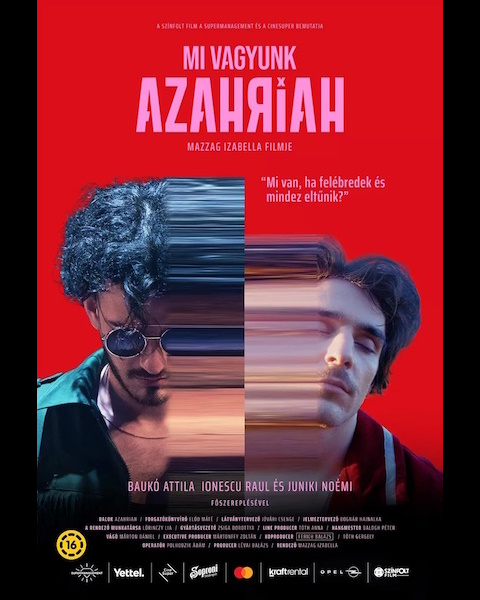 Mazzag Izabella, Ádám Polhodzik, Elöd Máté, Péter Balogh, and Dániel Márton in Mi Vagyunk Azahriah (2024)